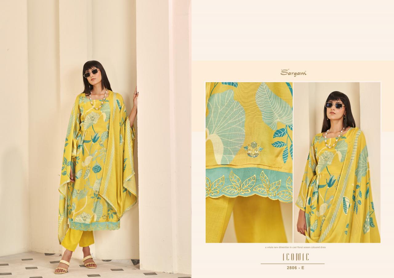 Sargam Iconic vol 3 catalog dress material online from surat