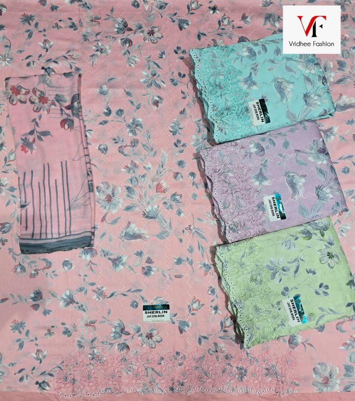 Sargam Sherlin catalog dress materials in surat with price