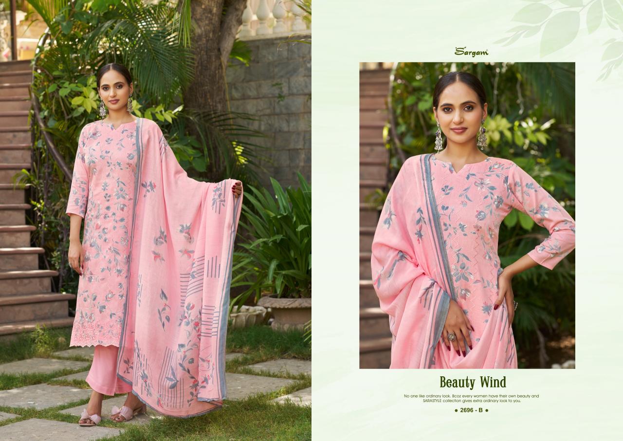 Sargam Sherlin catalog dress materials in surat with price