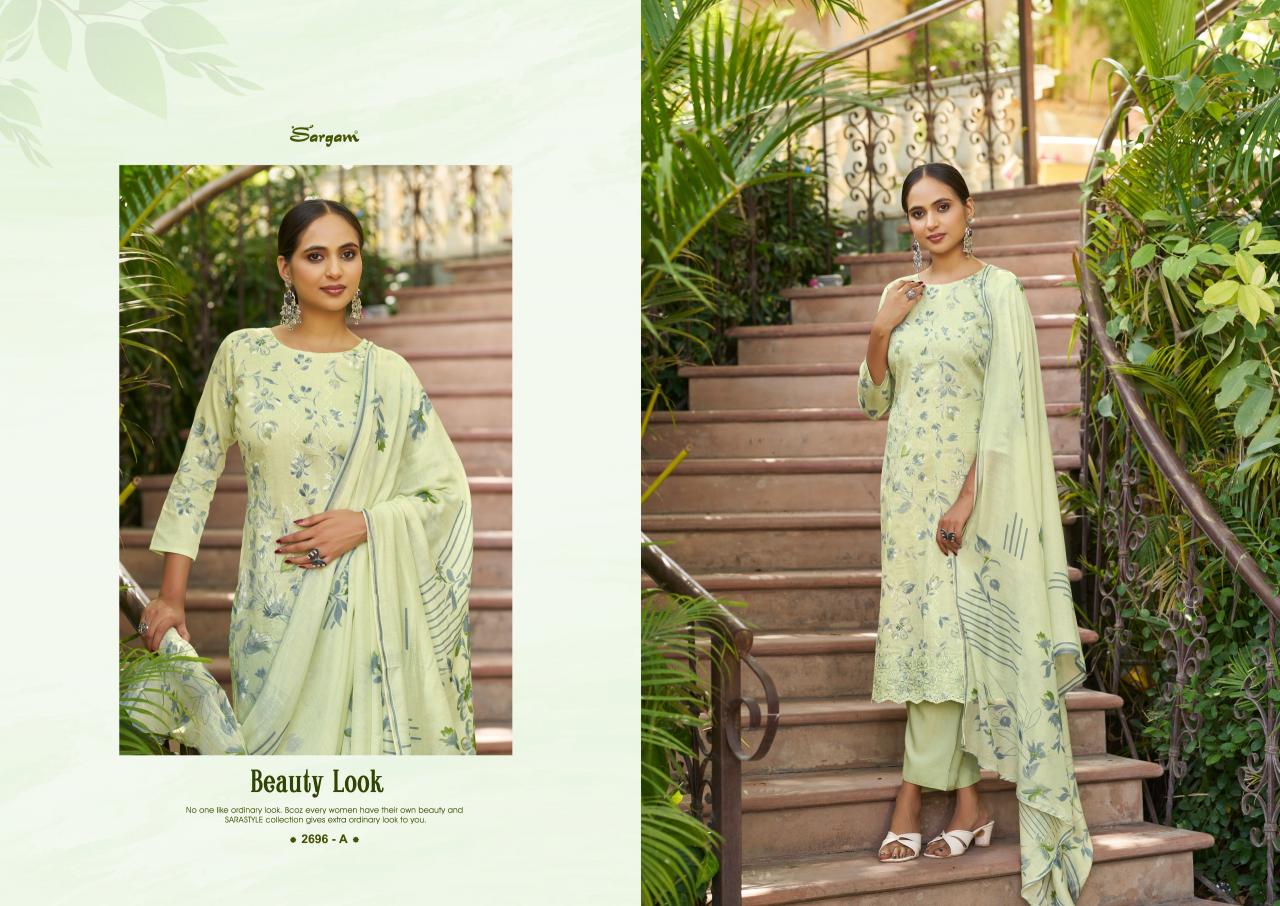 Sargam Sherlin catalog dress materials in surat with price