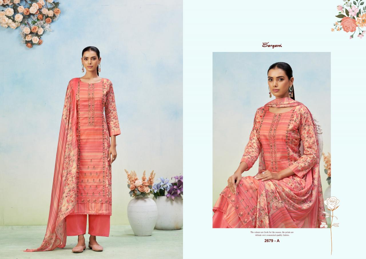 Sargam Tisha catalog best wholesaler of dress materials in surat