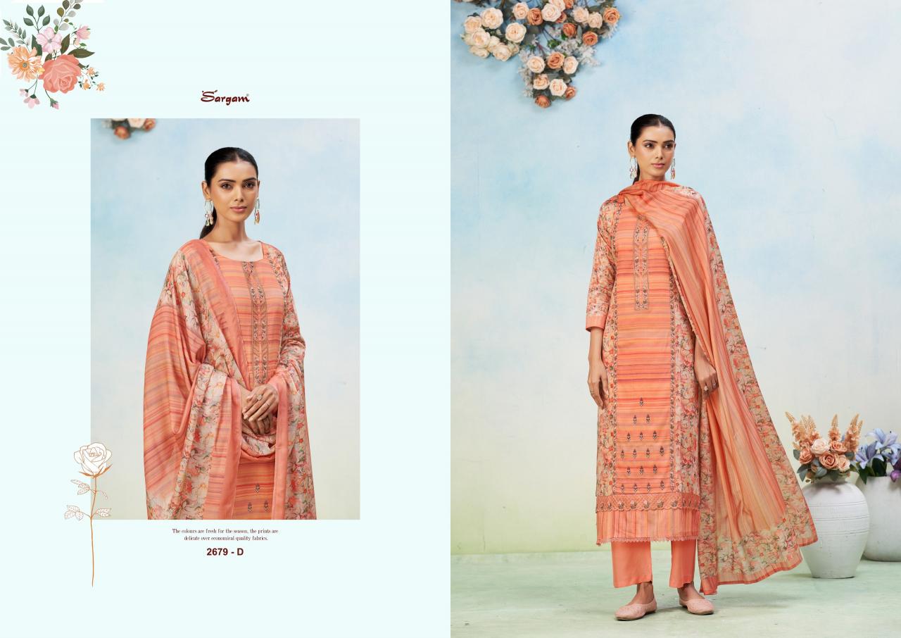 Sargam Tisha catalog best wholesaler of dress materials in surat