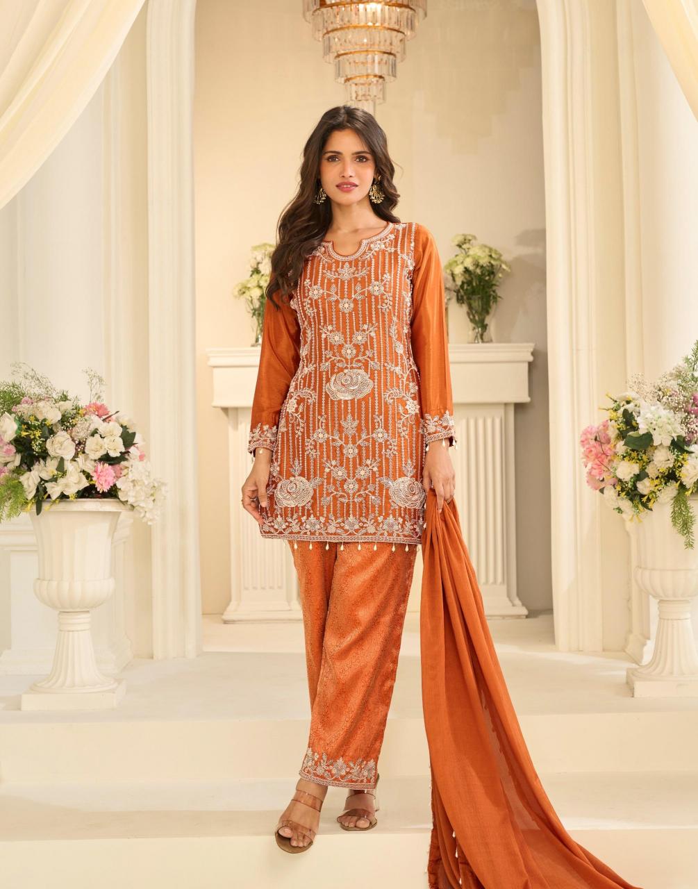 Sayuri Jacquard Beads catalog designer salwar kameez wholesalers india