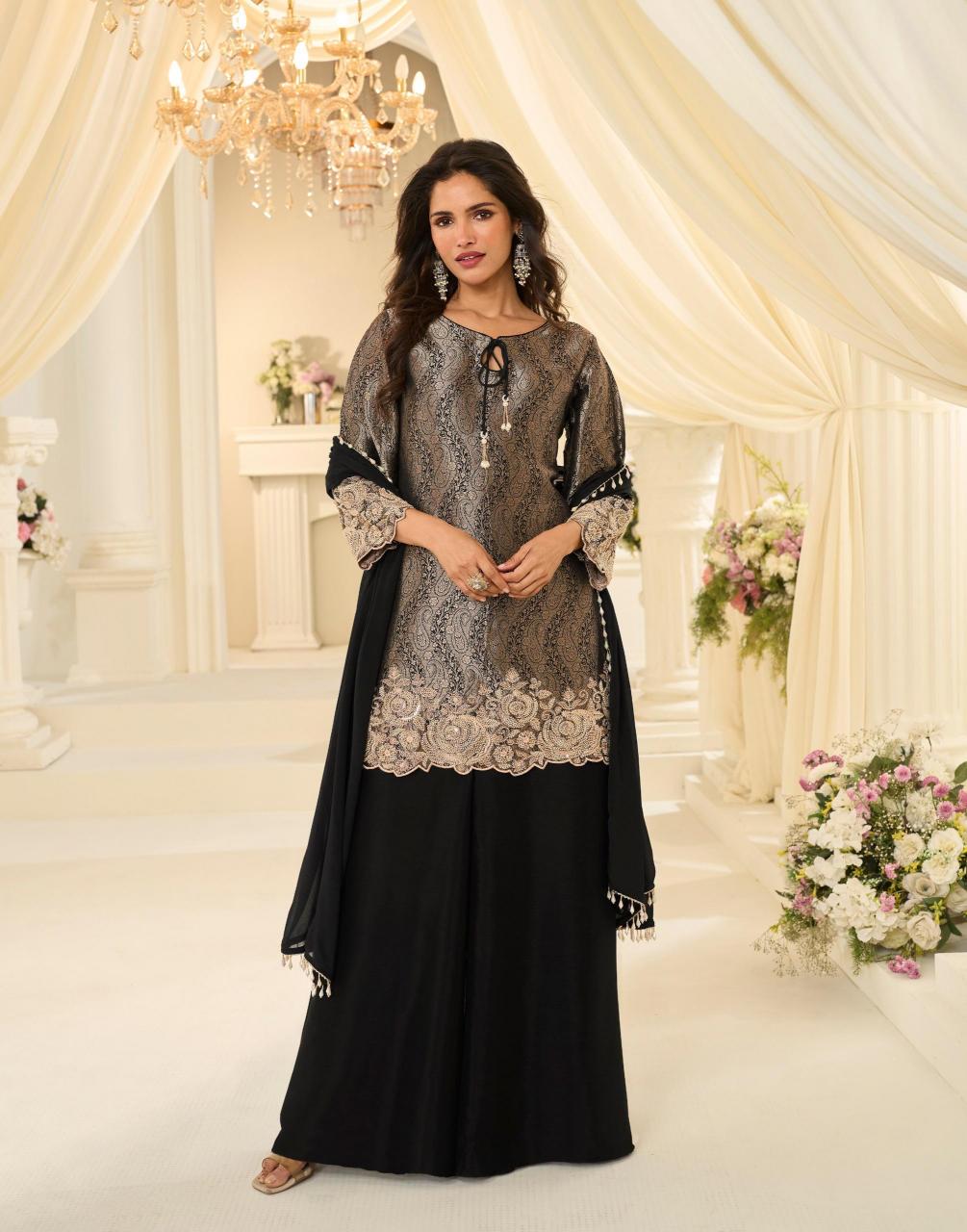Sayuri Jacquard Beads catalog designer salwar kameez wholesalers india