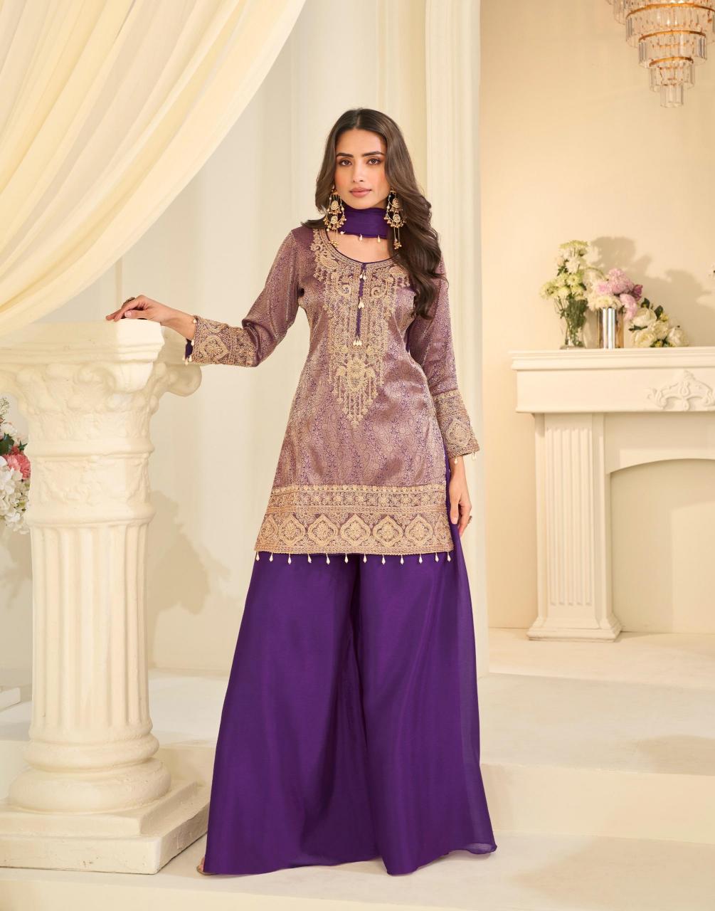 Sayuri Jacquard Beads catalog designer salwar kameez wholesalers india