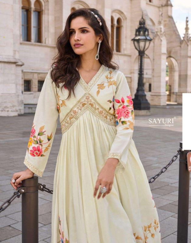 Sayuri Jhalak catalog Embroidered Designer Gown kurtis