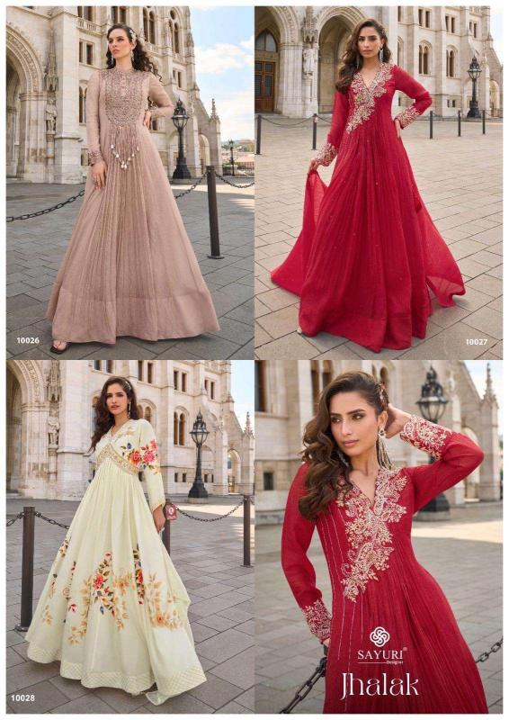 Sayuri Jhalak catalog Embroidered Designer Gown kurtis