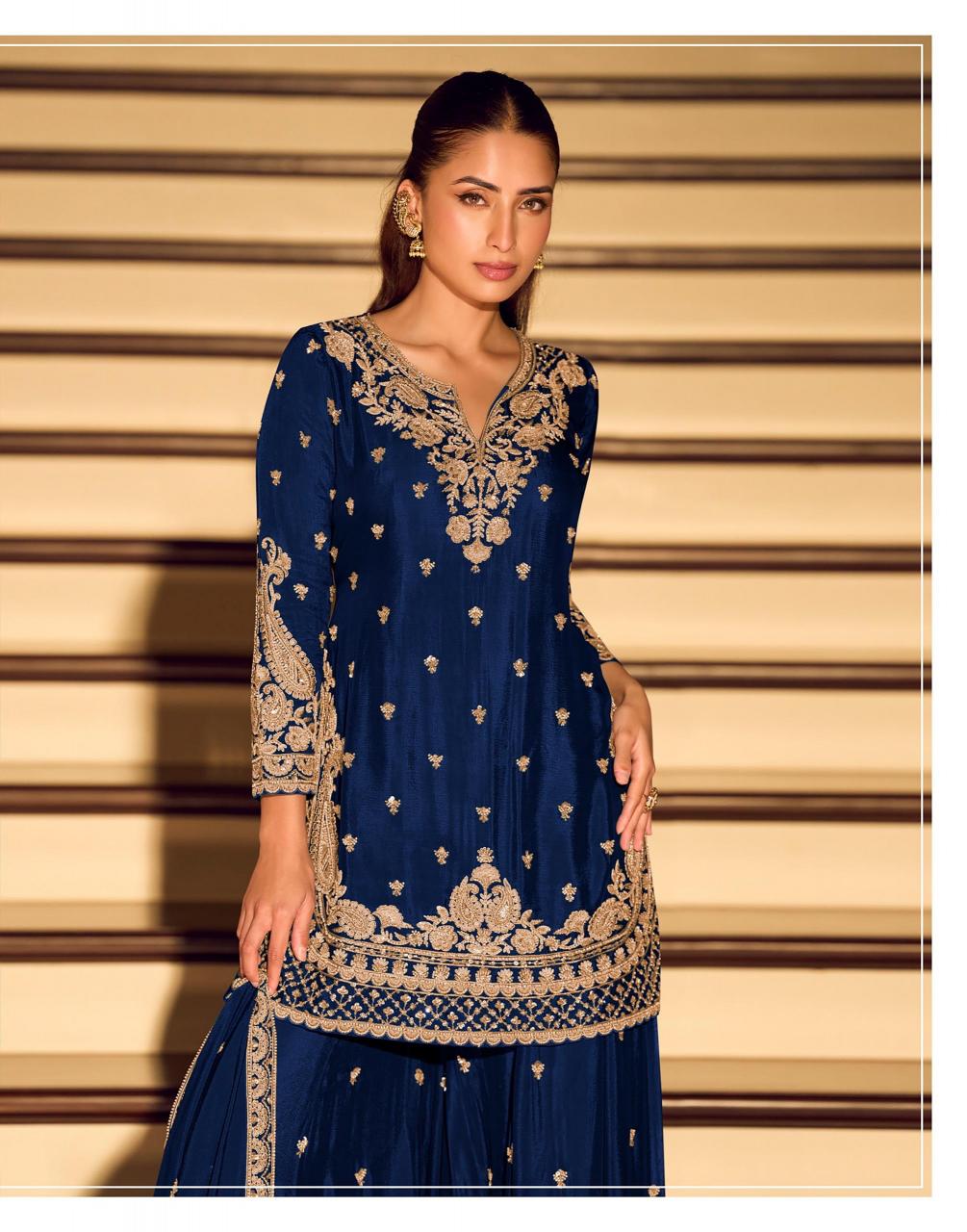 Sayuri Kanchan Gold catalog wholesale suppliers of salwar kameez in kolkata