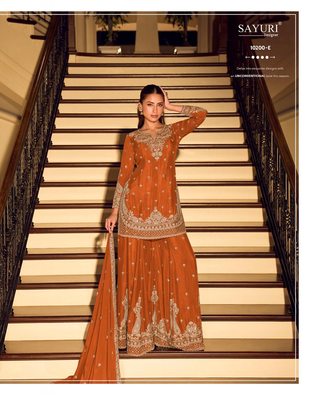 Sayuri Kanchan Gold catalog wholesale suppliers of salwar kameez in kolkata