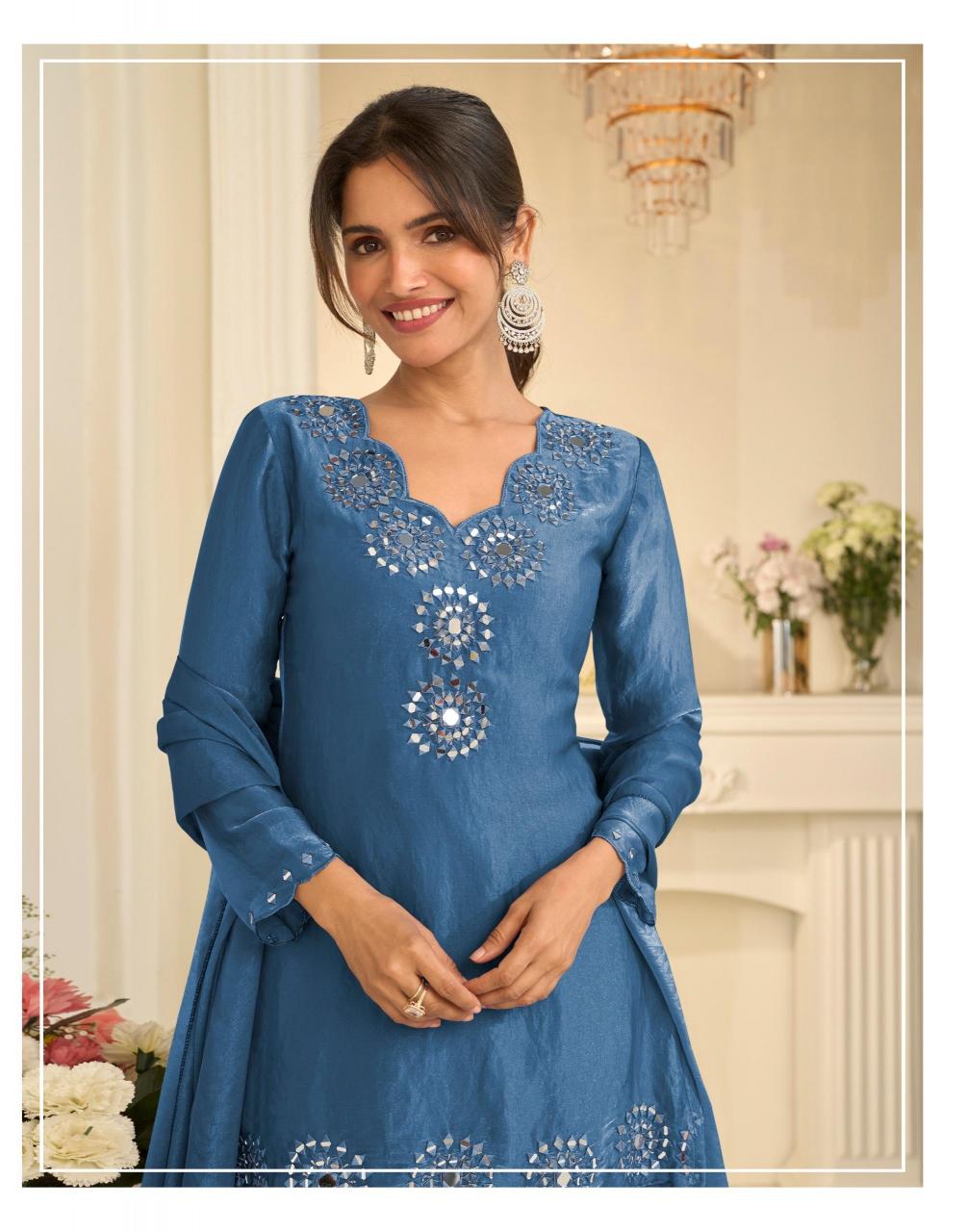 Sayuri Mirror 10303 catalog wholesale unstitched salwar kameez material