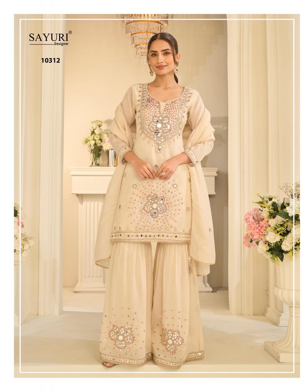 Sayuri Mirror 10312 Catalog wholesale unstitched salwar kameez suppliers