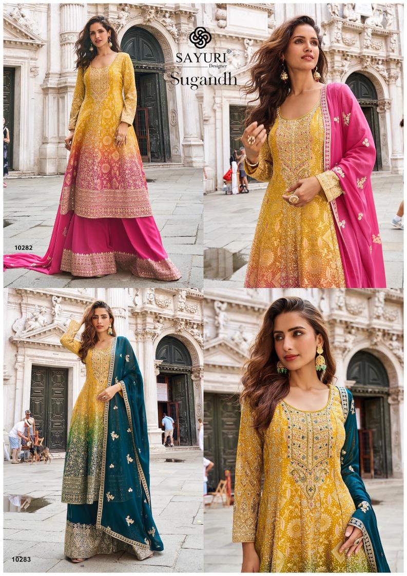 Sayuri Sugandh Catalog wholesale designer salwar kameez in surat