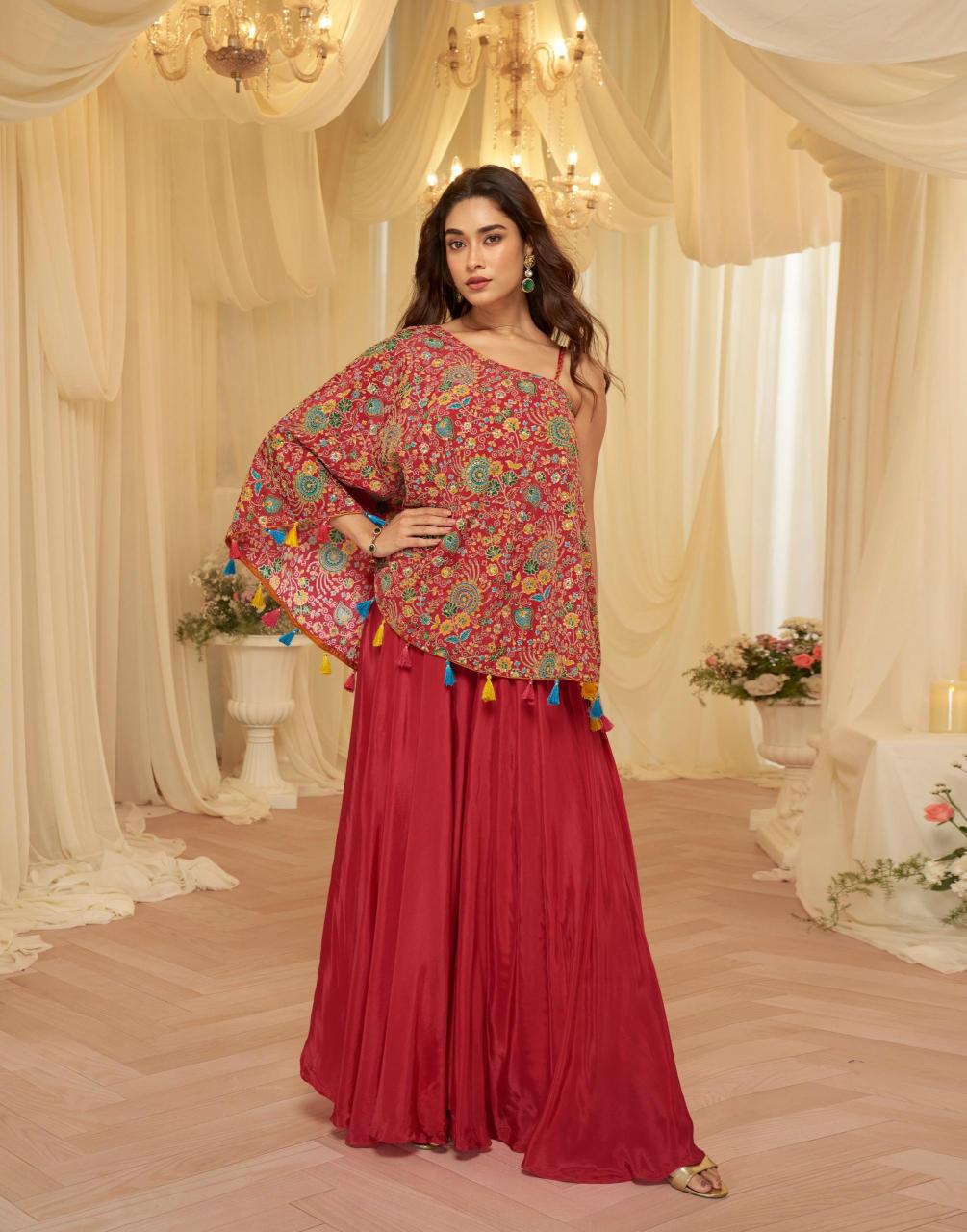 Sayuri Tamanna Catalog Embroidered Designer indo western dress