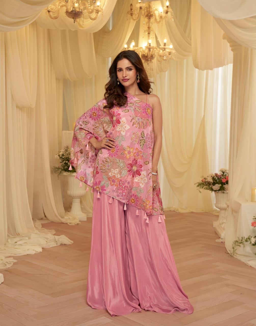 Sayuri Tamanna Catalog Embroidered Designer indo western dress