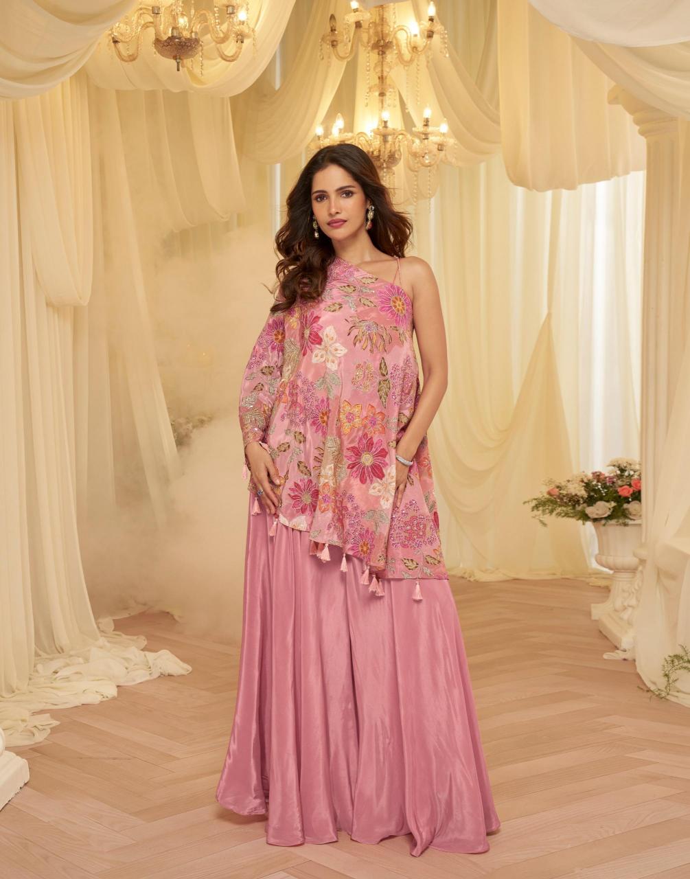 Sayuri Tamanna Catalog Embroidered Designer indo western dress