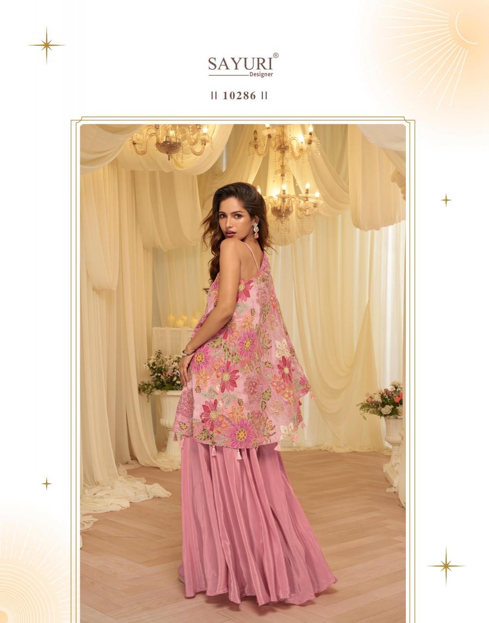 Sayuri Tamanna Catalog Embroidered Designer indo western dress