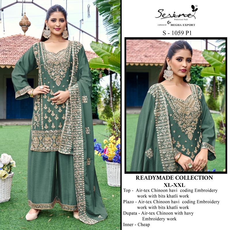 Serine S 1059 catalog pakistani readymade suits wholesale uk