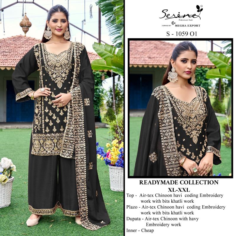Serine S 1059 catalog pakistani readymade suits wholesale uk