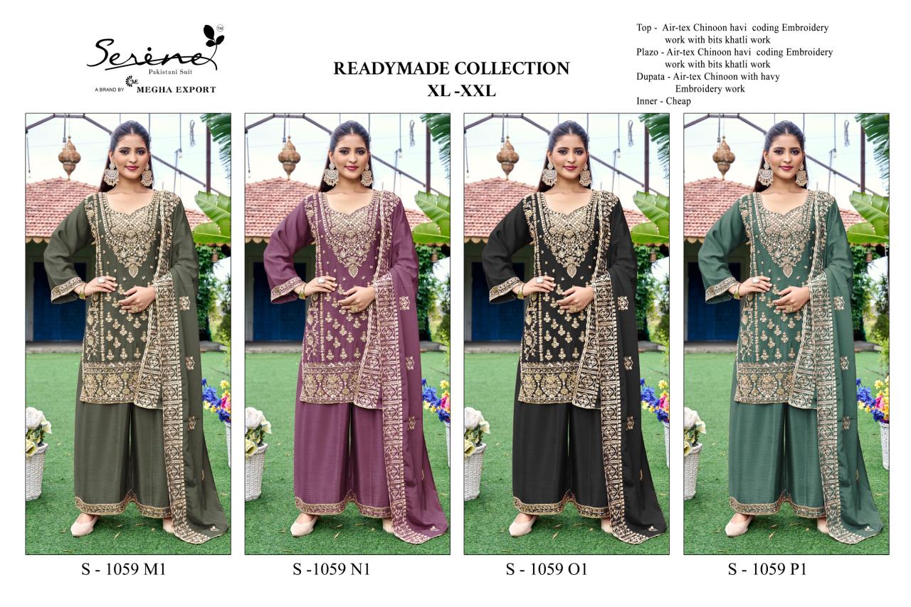 Serine S 1059 catalog pakistani readymade suits wholesale uk