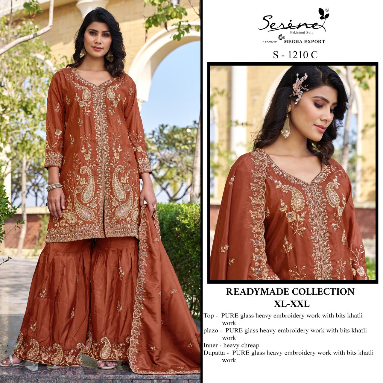 Serine S 1210 catalog pakistani designer suits wholesale
