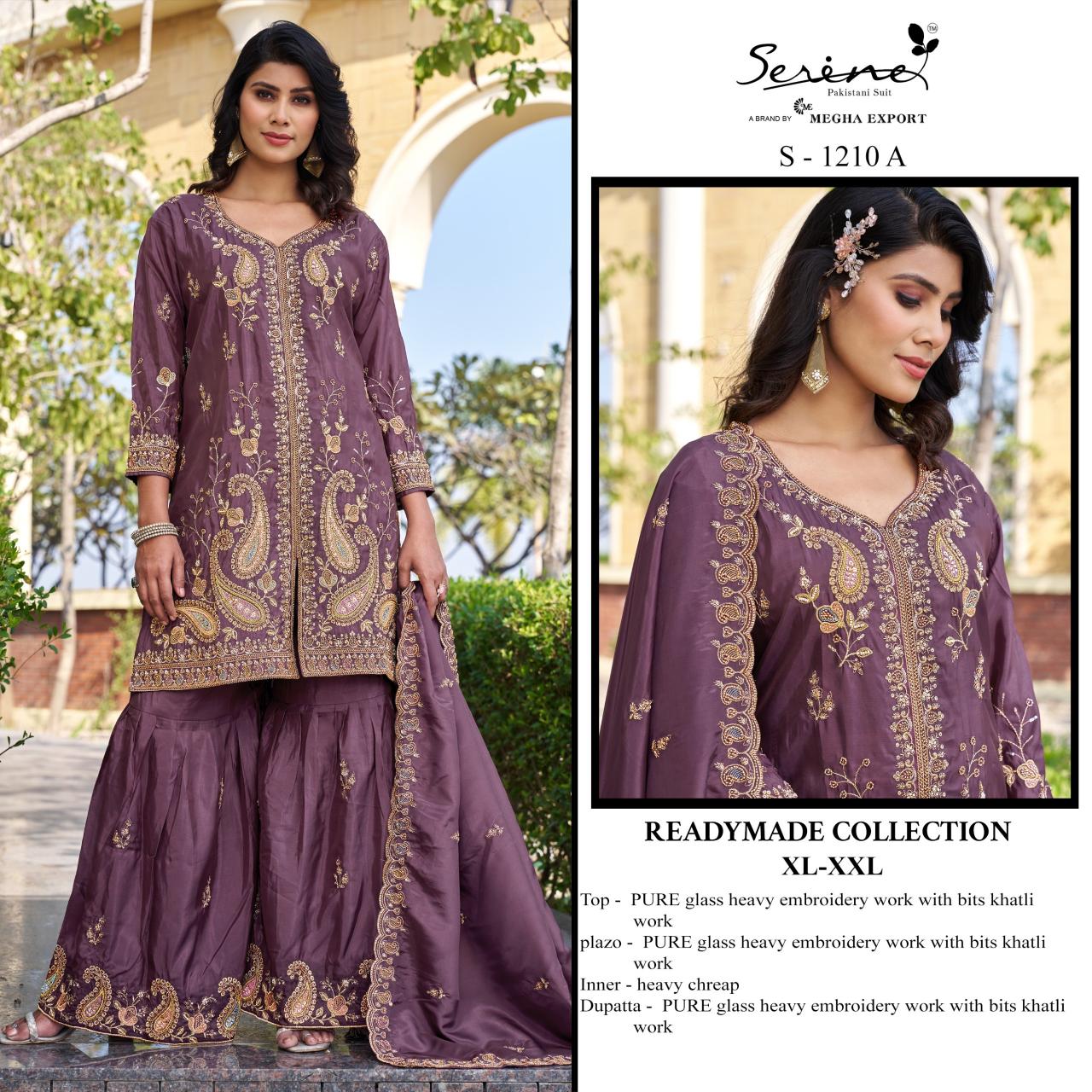 Serine S 1210 catalog pakistani designer suits wholesale