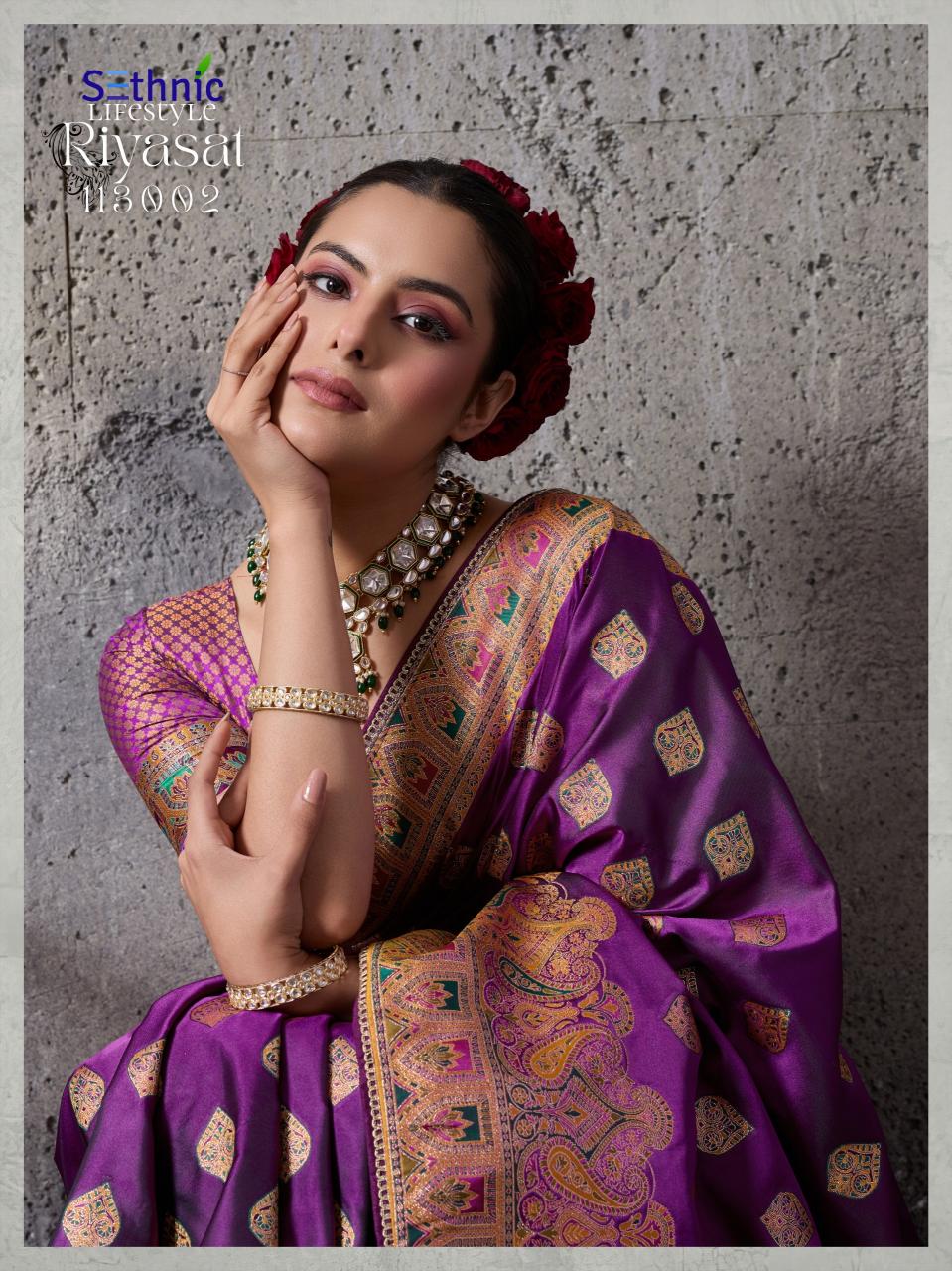 Sethnic Riyasat catalog designer saree wholesale
