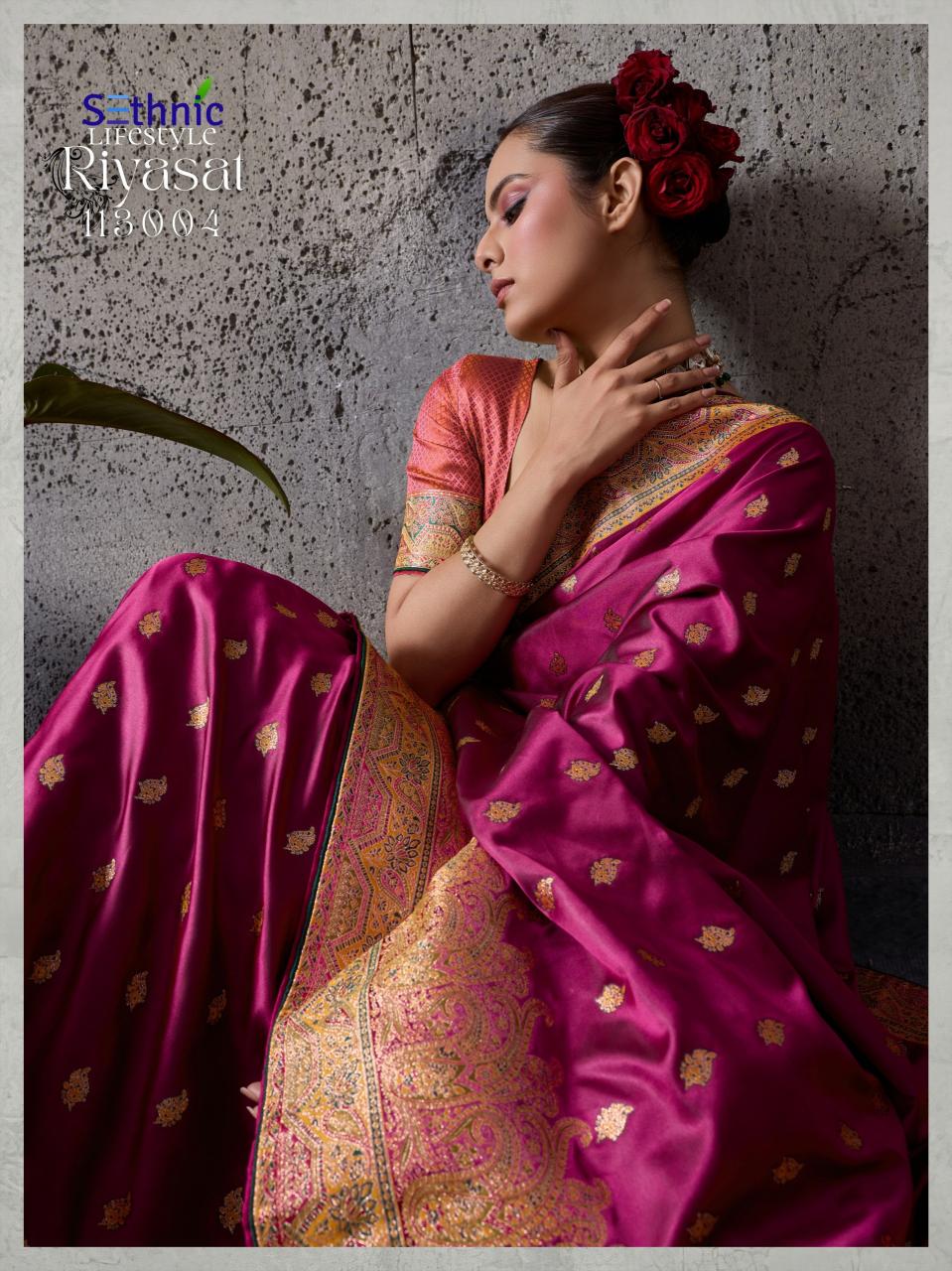 Sethnic Riyasat catalog designer saree wholesale