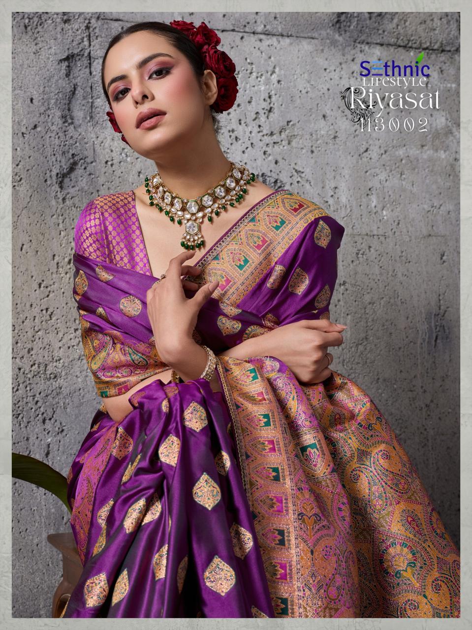 Sethnic Riyasat catalog designer saree wholesale
