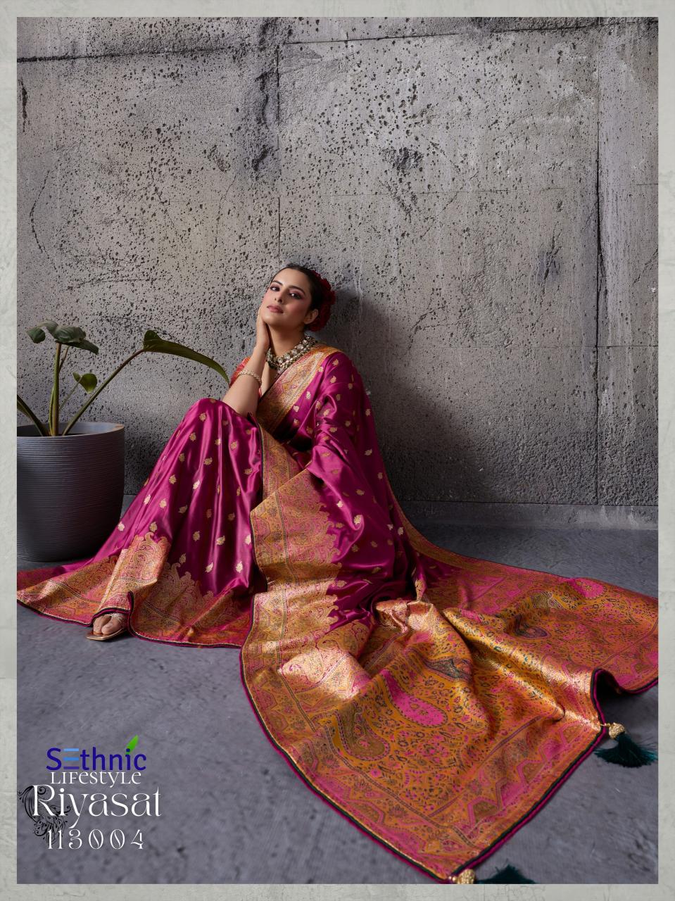 Sethnic Riyasat catalog designer saree wholesale