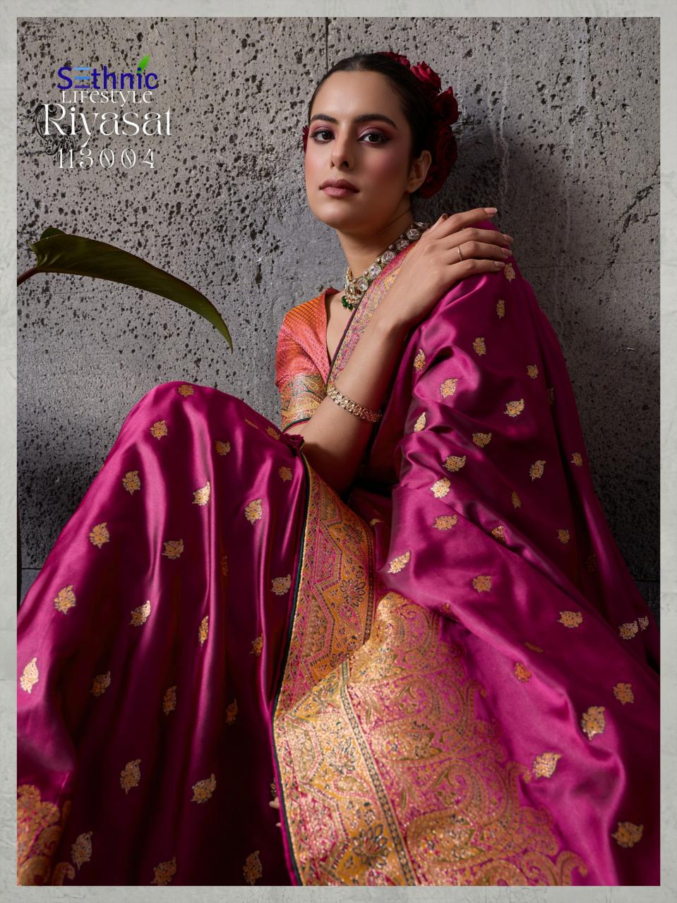 Sethnic Riyasat catalog designer saree wholesale