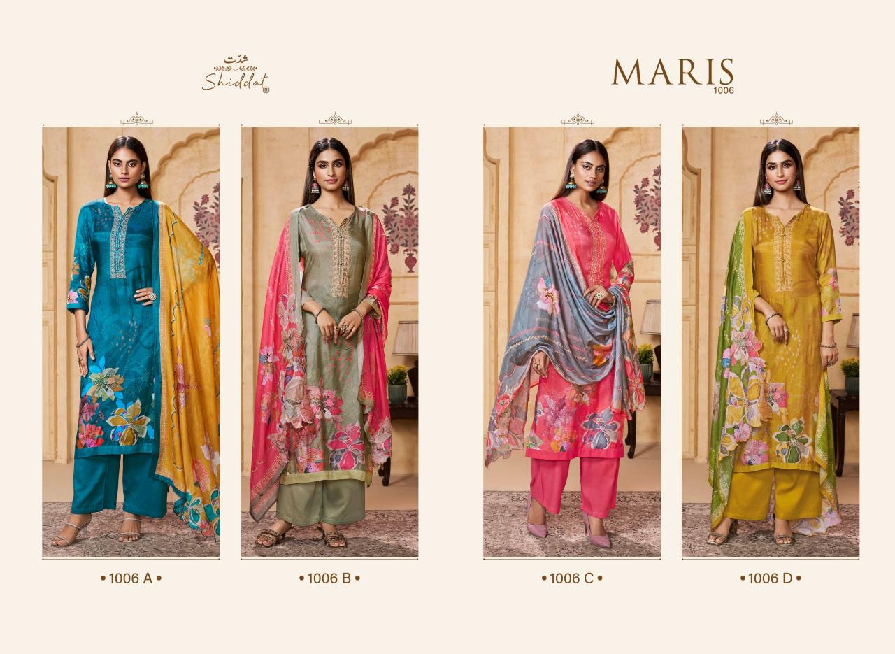 Shiddat Maris 1006 catalog buy wholesale salwar kameez surat