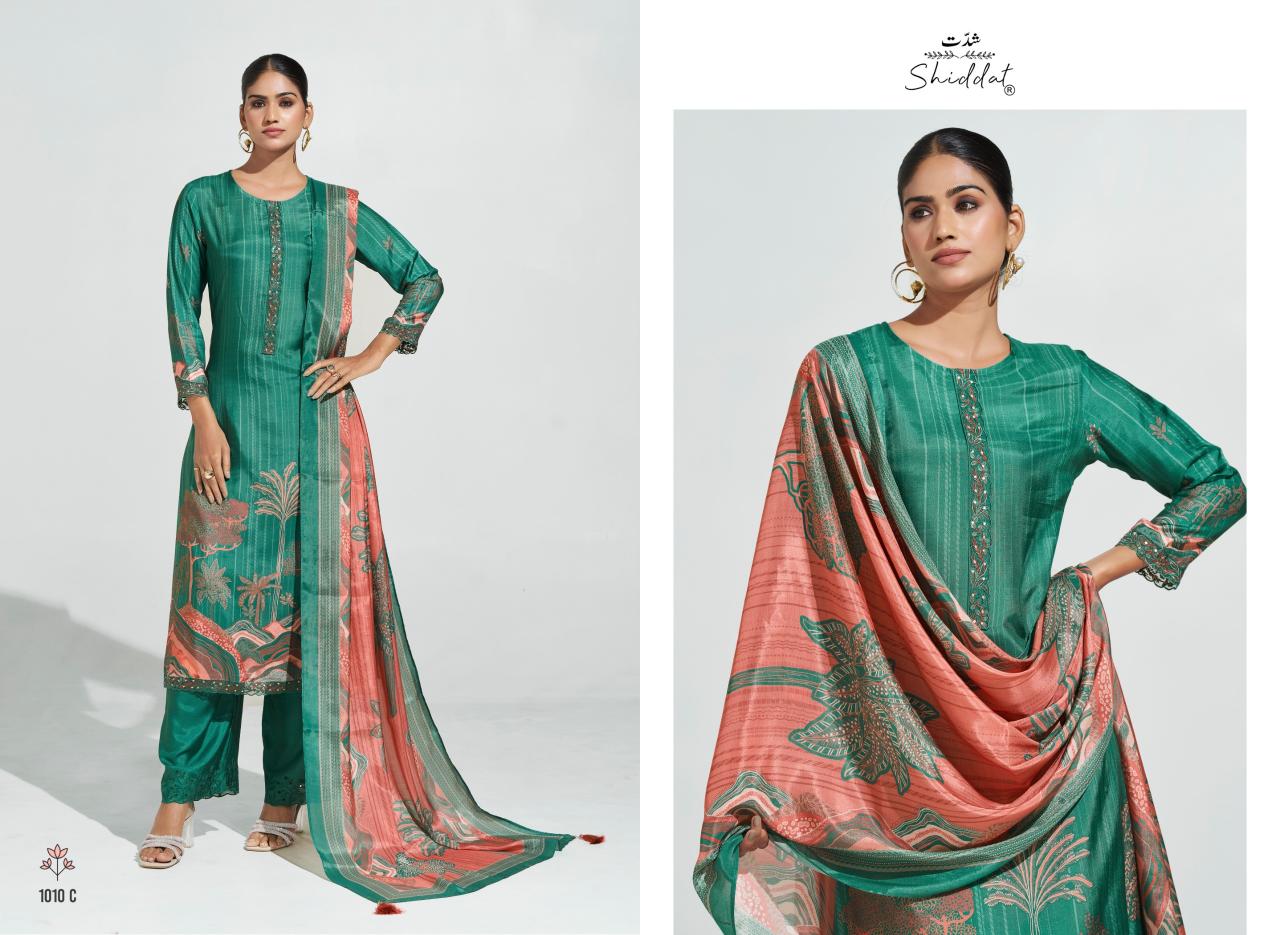 Shiddat Serina 1010 catalog churidar salwar kameez wholesale market
