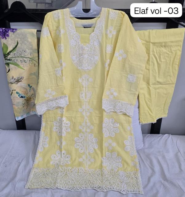 Shraddha Elaf vol 3 catalog readymade pakistani suits in surat
