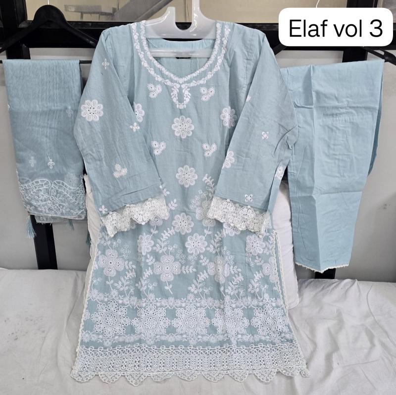 Shraddha Elaf vol 3 catalog readymade pakistani suits in surat