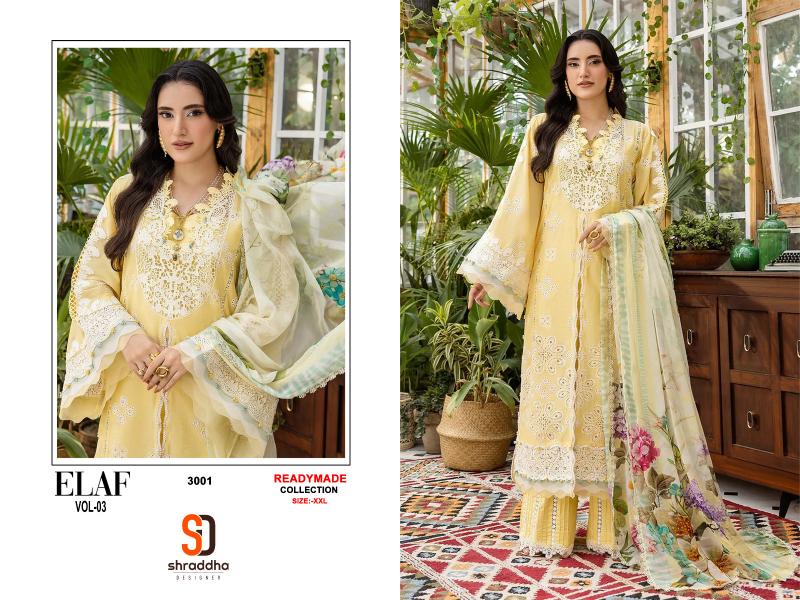 Shraddha Elaf vol 3 catalog readymade pakistani suits in surat