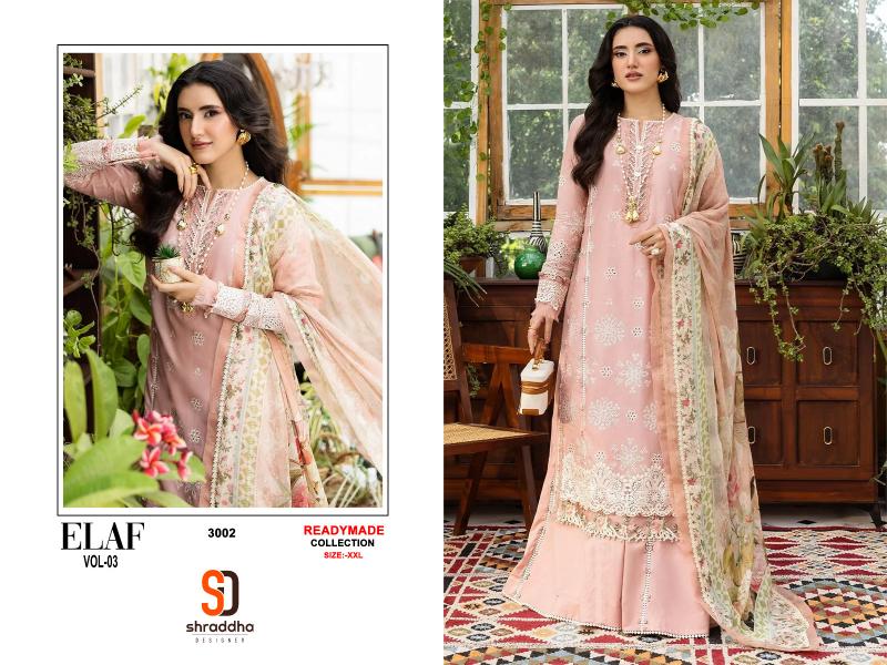 Shraddha Elaf vol 3 catalog readymade pakistani suits in surat
