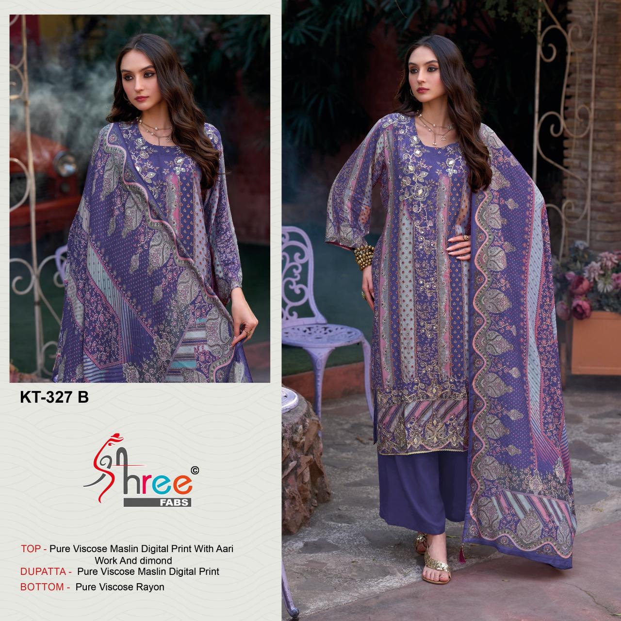 Shree fabs 327 catalog pakistani suits wholesale in india