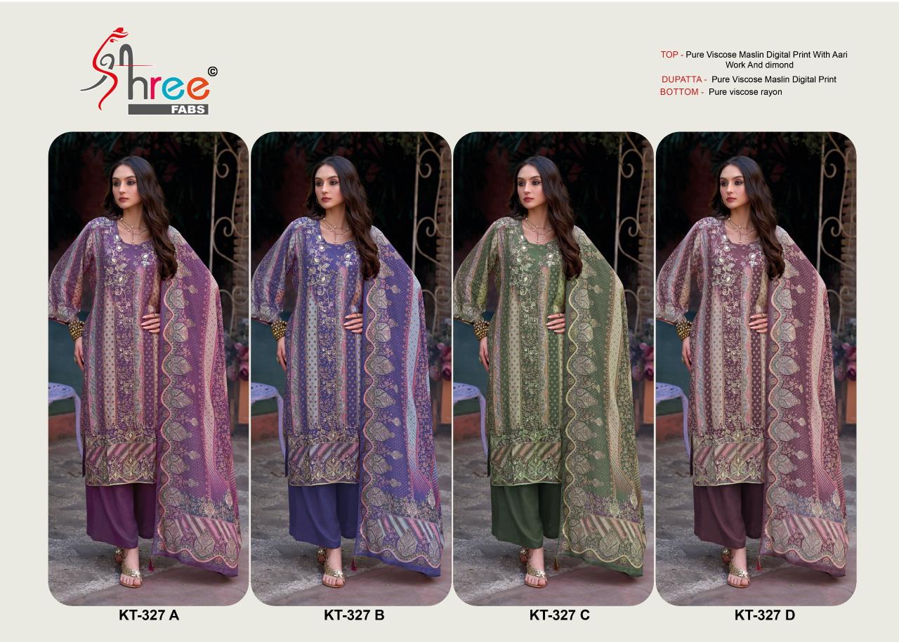 Shree fabs 327 catalog pakistani suits wholesale in india