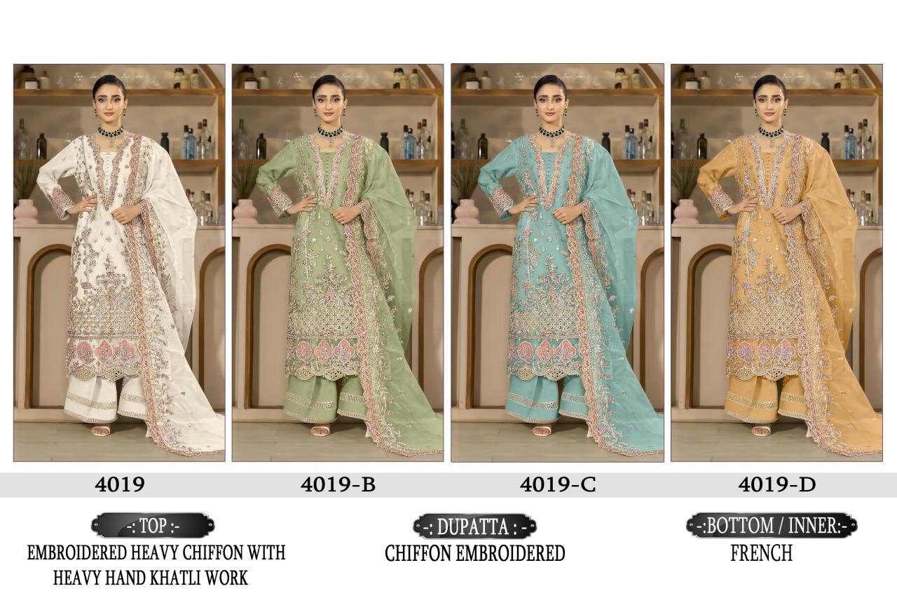 Shree fabs 4019 catalog pakistani suits online india wholesale