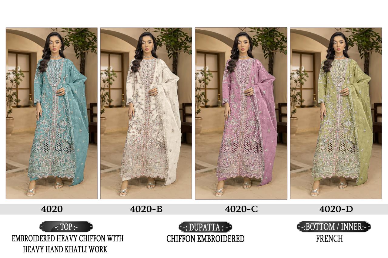 Shree fabs 4020 catalog pakistani suits wholesale in surat