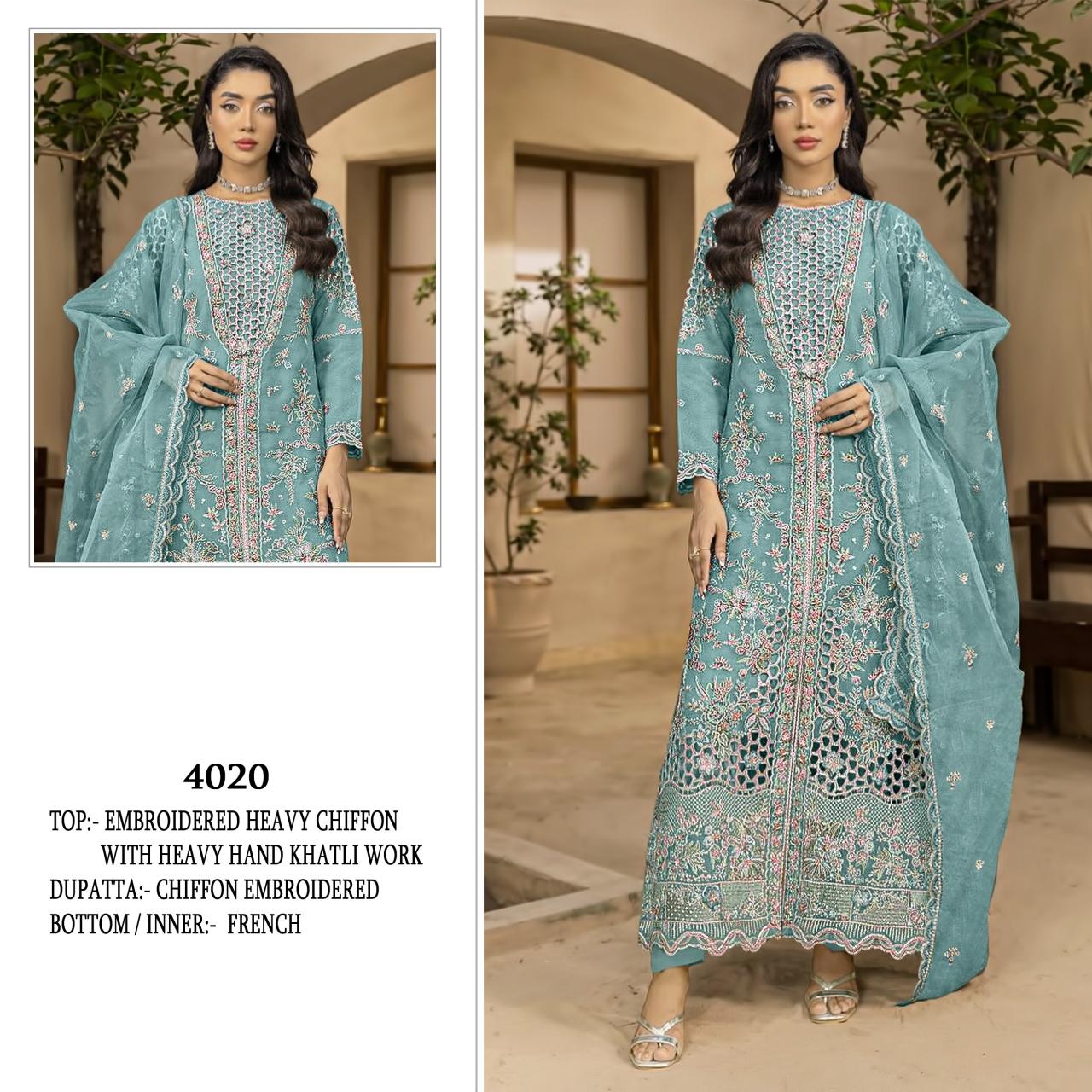 Shree fabs 4020 catalog pakistani suits wholesale in surat