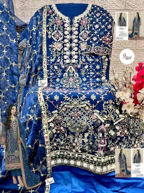 Shree fabs 5540 catalog pakistani suits shipping surat