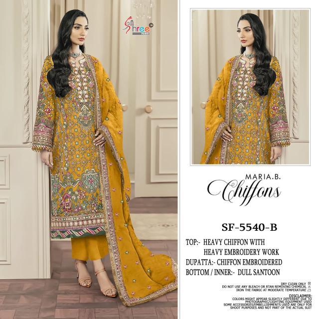 Shree fabs 5540 catalog pakistani suits shipping surat
