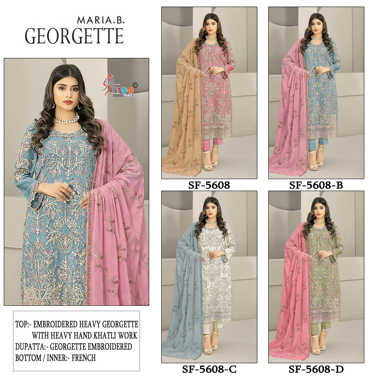 Shree fabs 5608 catalog wholesale pakistani suits in kashmir