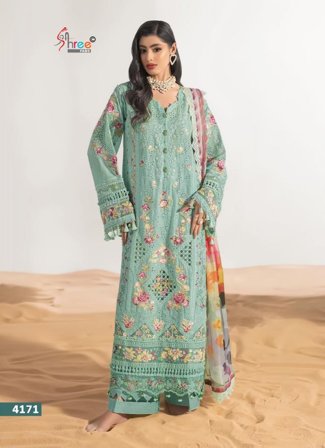 Shree fabs Crimson Luxury Lawn Collection Vol 1 catalog Cotton Dupatta surat wholesale pakistani suits