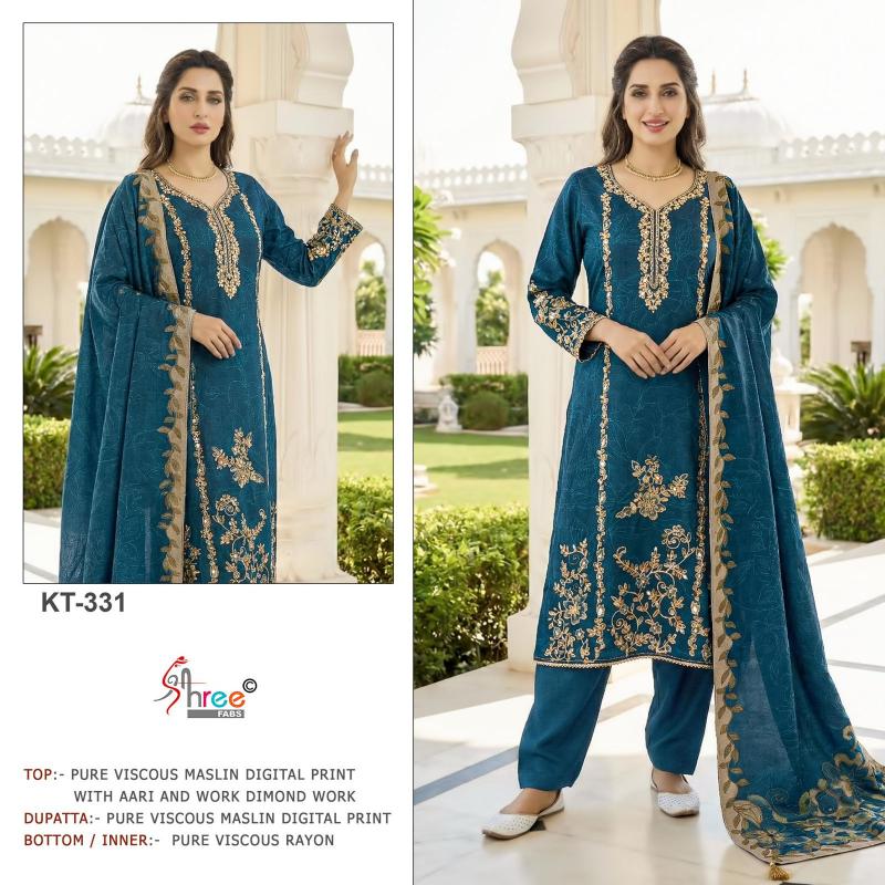 Shree fabs kt 331 catalog wholesale pakistani suits uk
