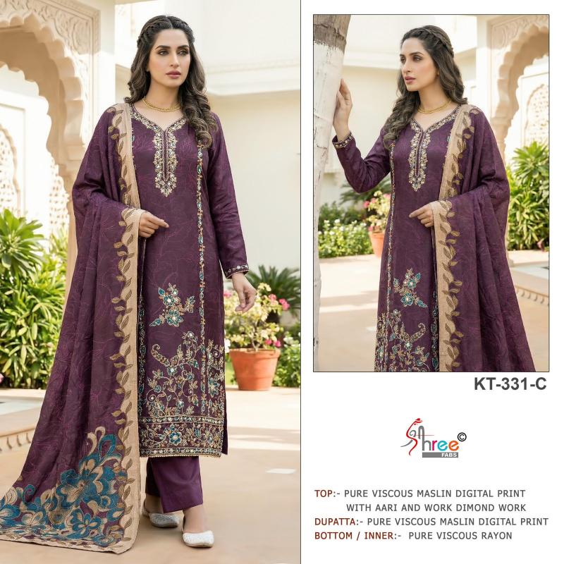 Shree fabs kt 331 catalog wholesale pakistani suits uk