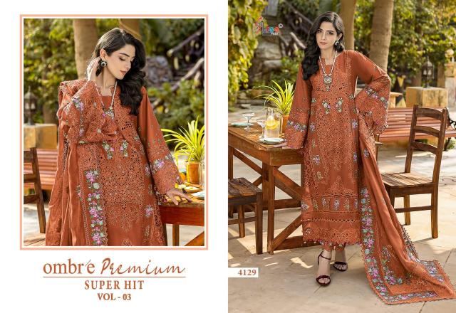 Shree Fabs Ombre Premium Super Hit Vol 3 catalog Cotton Dupatta pakistani salwar suits wholesale