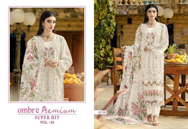 Shree Fabs Ombre Premium Super Hit Vol 3 catalog Cotton Dupatta pakistani salwar suits wholesale