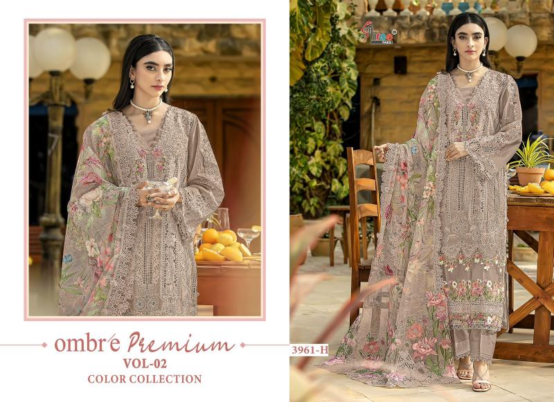 Shree Fabs Ombre premium vol 2 color collection 3961 catalog online wholesale pakistani suits